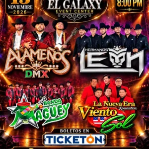 Alameños DMX, Hermanos EMH, Banda Maguey y Viento y Sol